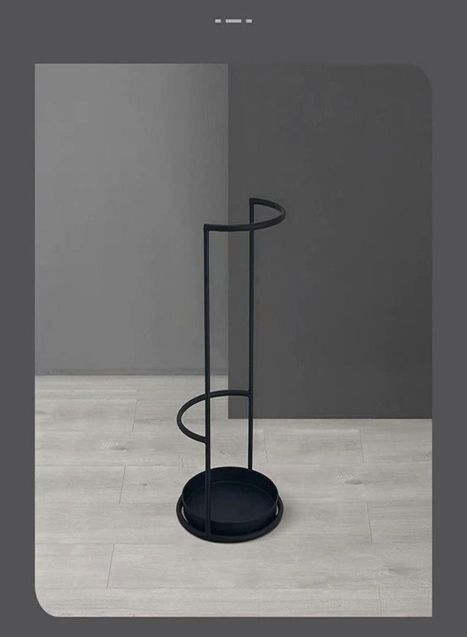 OGFC 52117 Metal long lasting broom stand/mop stand for Indian home/office and commercial spaces/Modern stylish broom holder - Black - Image 2